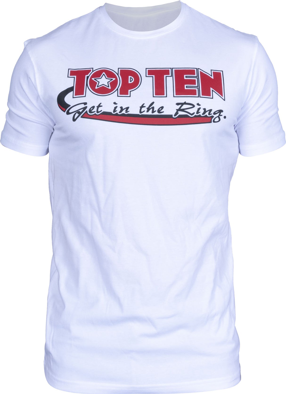 TOP TEN Tshirt “Get in the Ring” with WAKO label White XL at Bytomic Trade and Wholesale