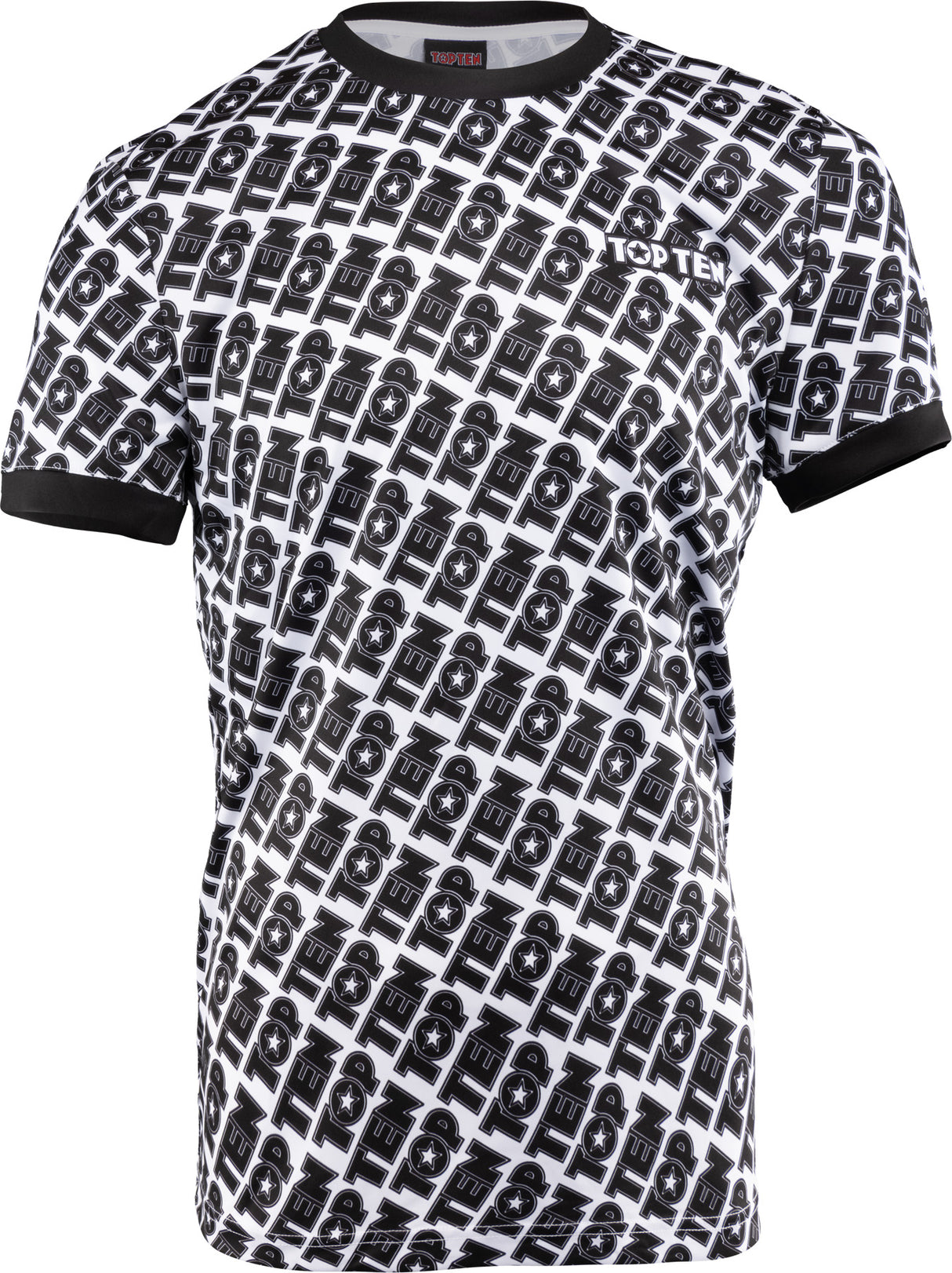 TOP TEN Tshirt “Monogram” blackwhite White - Black XL at Bytomic Trade and Wholesale