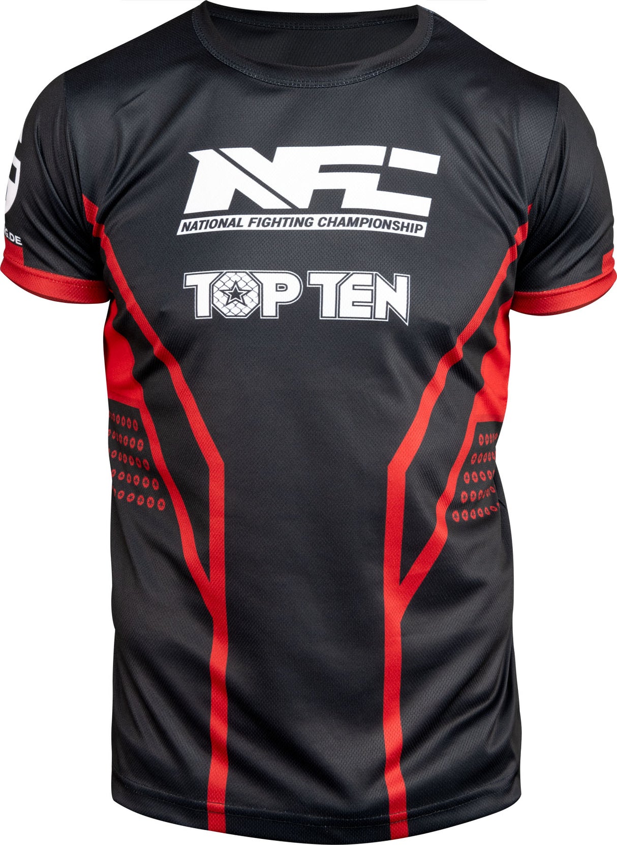 TOP TEN MMA TShirt “NFC” blackblue Black - Red XL at Bytomic Trade and Wholesale