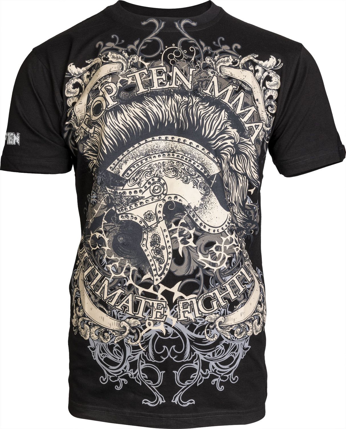 TOP TEN MMA TShirt “Spartan” Black XL at Bytomic Trade and Wholesale