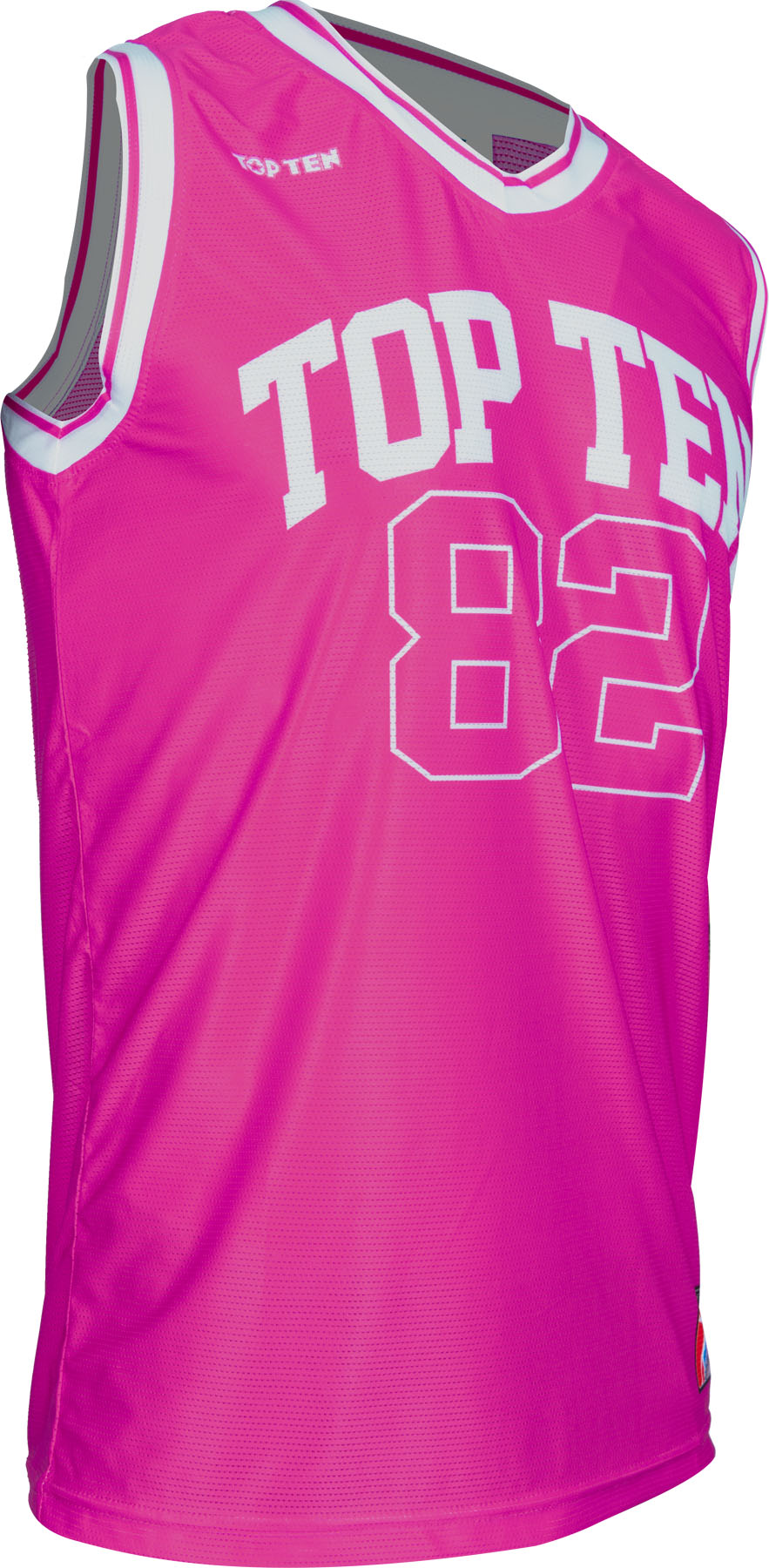 TOP TEN Tank Top “Fighter Jersey” Pink XXL at Bytomic Trade and Wholesale