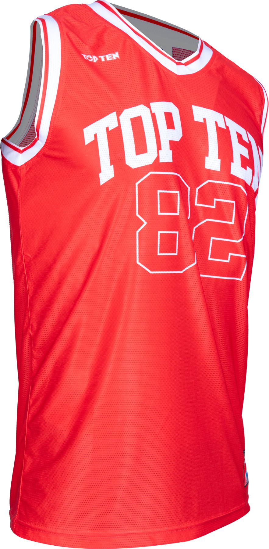 TOP TEN Tank Top “Fighter Jersey” Red XXL at Bytomic Trade and Wholesale