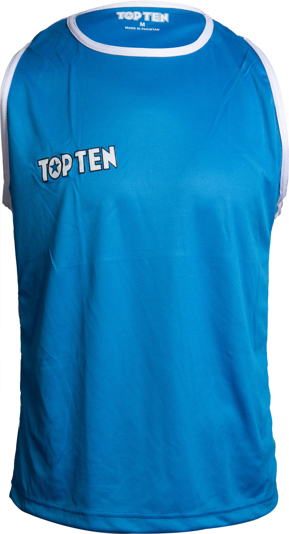 TOP TEN Tank Top for boxing “Competition” bluewhite Blue - White XL at Bytomic Trade and Wholesale