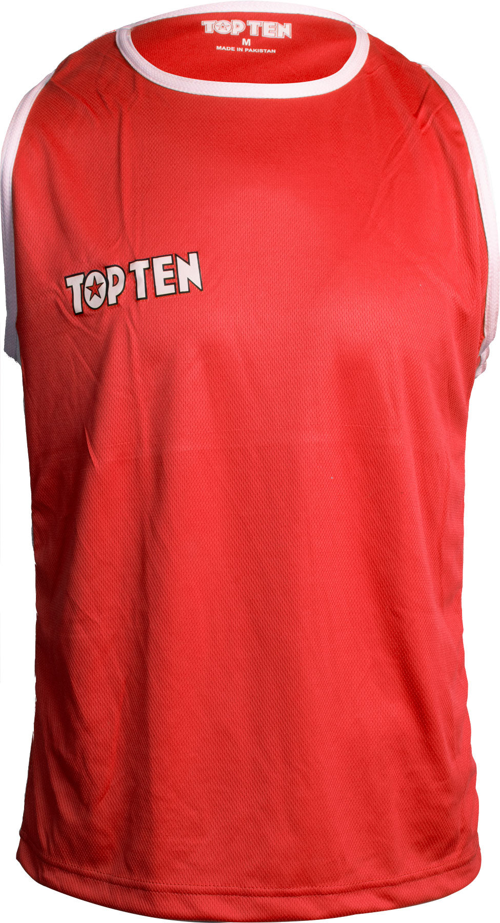 TOP TEN Tank Top for boxing “Competition” bluewhite Red - White XL at Bytomic Trade and Wholesale