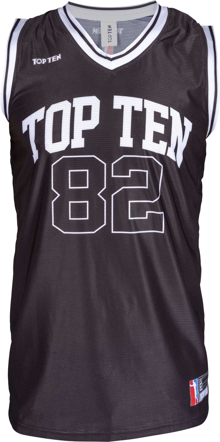 TOP TEN Tank Top “Fighter Jersey” Black XXL at Bytomic Trade and Wholesale