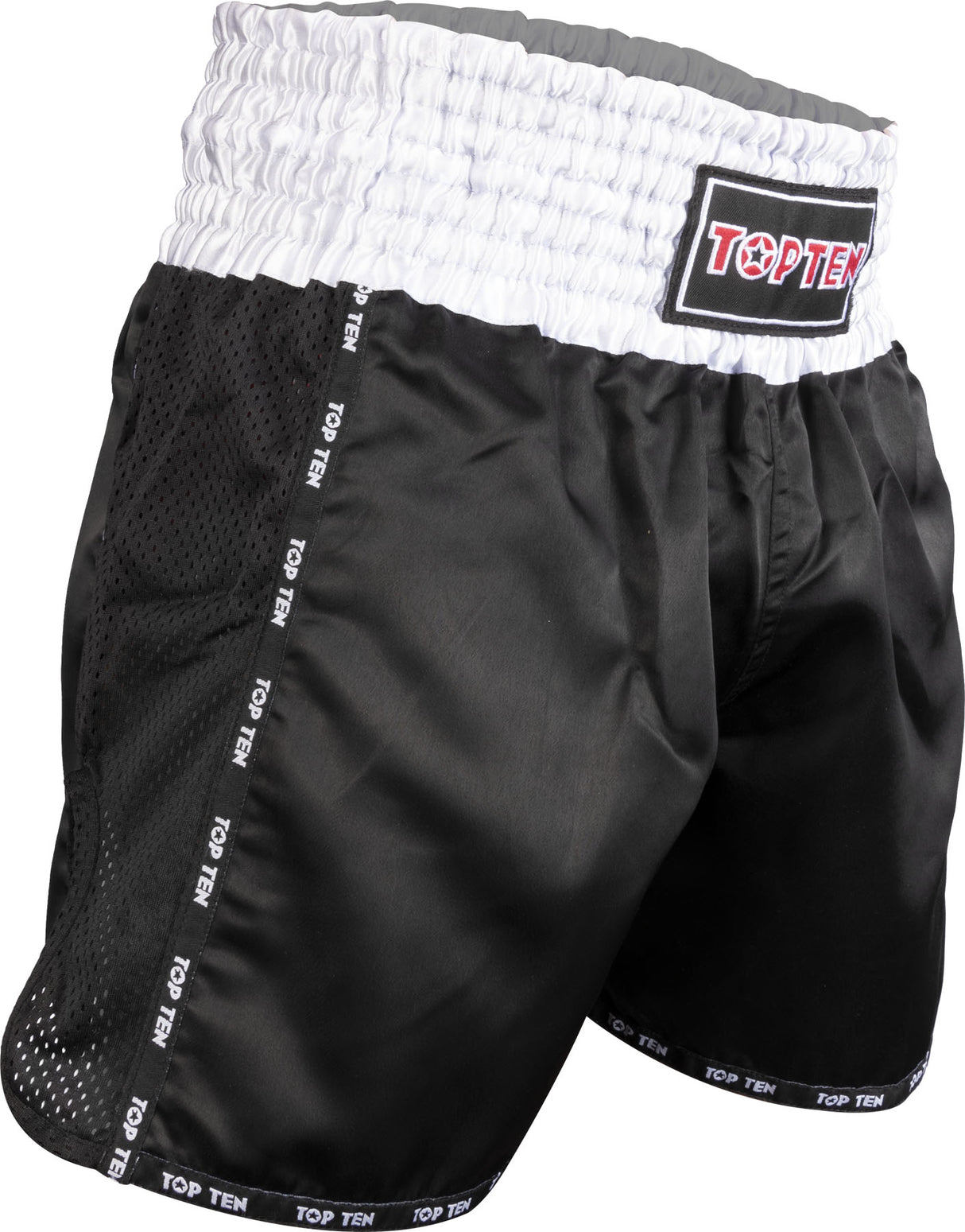 TOP TEN KickboxShorts “Thai Basic” Black L at Bytomic Trade and Wholesale