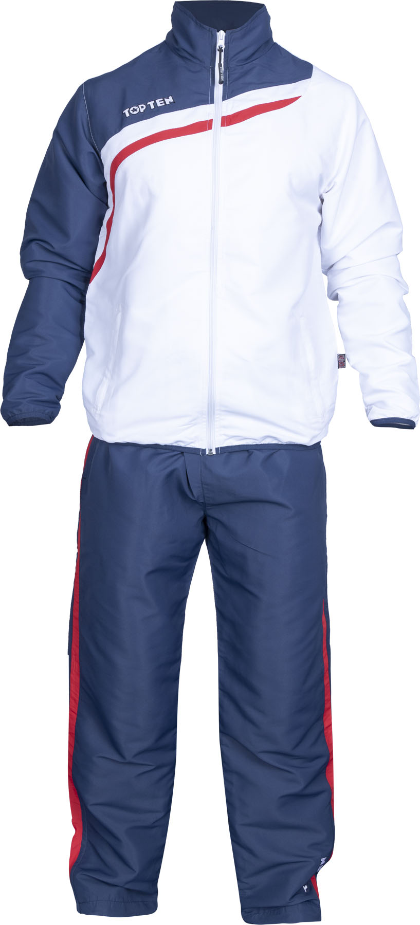 TOP TEN Tracksuit “Premium 2017” = blackorange White - Darkblue 128 cm 128 at Bytomic Trade and Wholesale