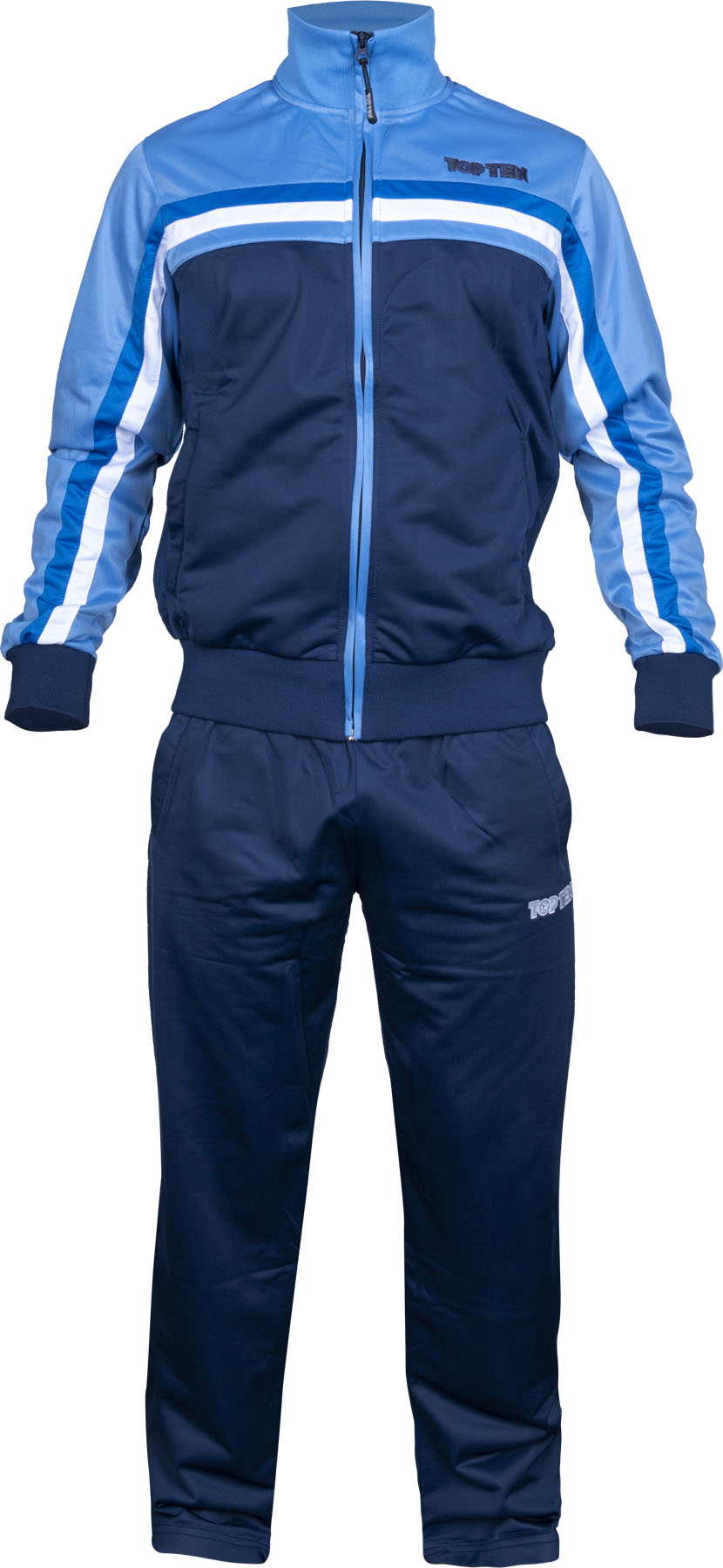 TOP TEN Tracksuit “Royal Blue” = bluewhite Blue - White 140 cm XXS at Bytomic Trade and Wholesale