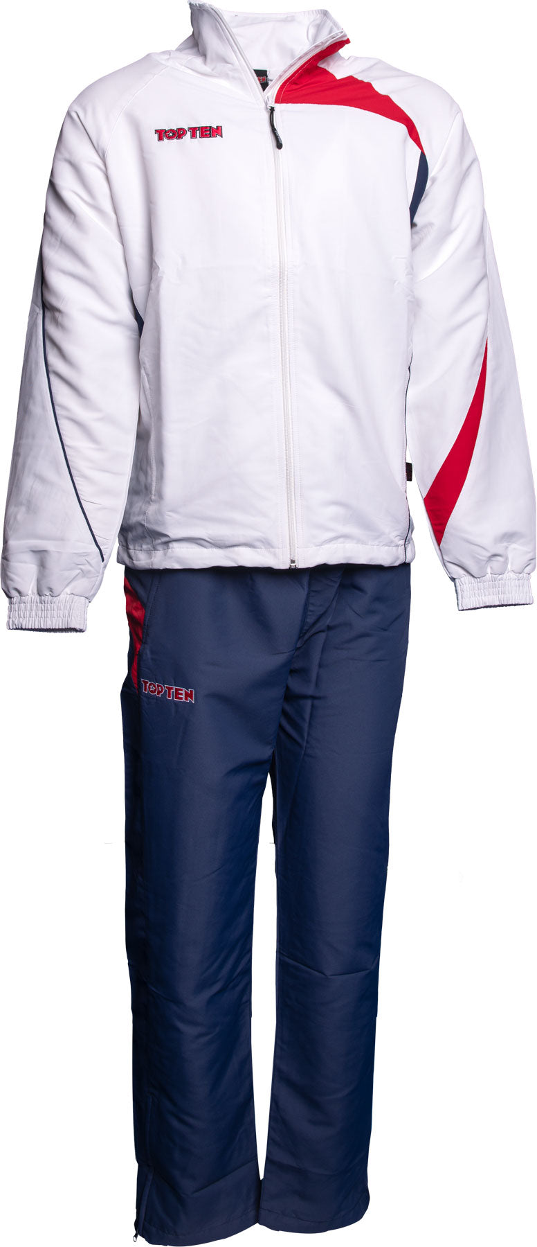 TOP TEN Tracksuit “Premium” = whitedarkblue White - Darkblue 128 cm 128 at Bytomic Trade and Wholesale