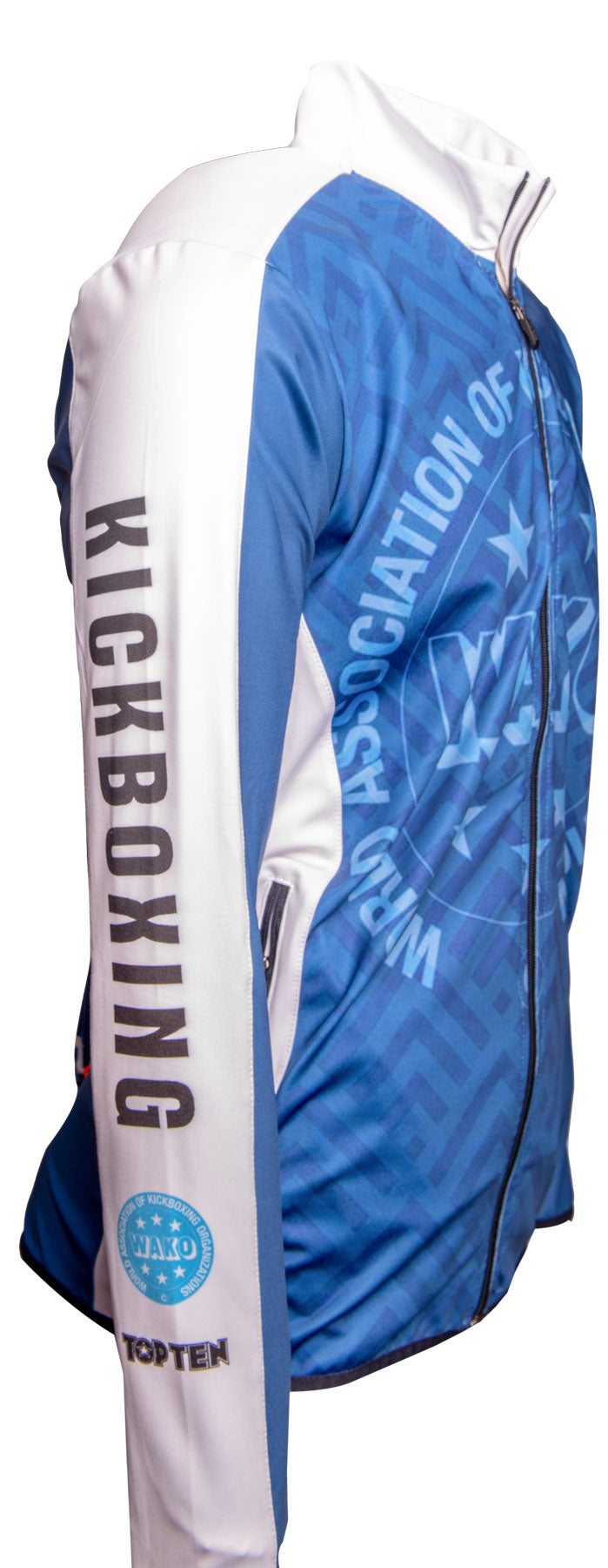 TOP TEN Training jacket “WAKO Emotion” bluewhite at Bytomic Trade and Wholesale