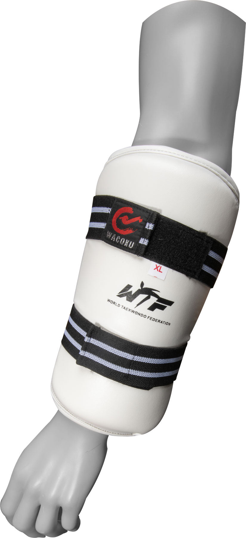TOP TEN Taekwondo forearm guard (WTF approved) whiteblack at Bytomic Trade and Wholesale