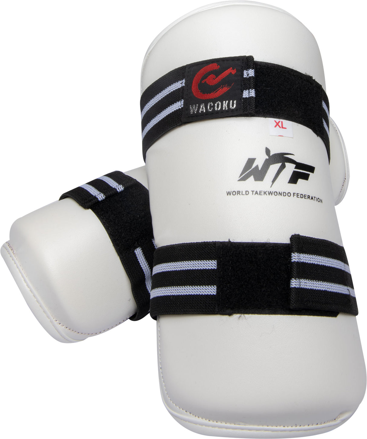 TOP TEN Taekwondo forearm guard (WTF approved) whiteblack White - Black XL at Bytomic Trade and Wholesale