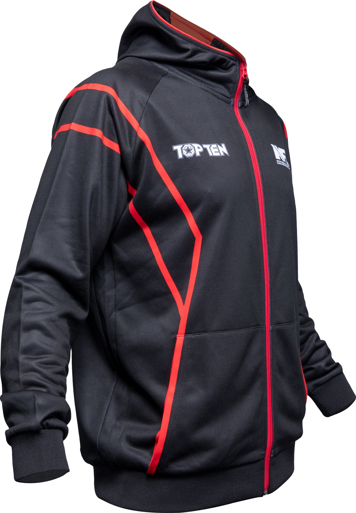 TOP TEN MMA ZIP Hoodie “NFC” Black L at Bytomic Trade and Wholesale