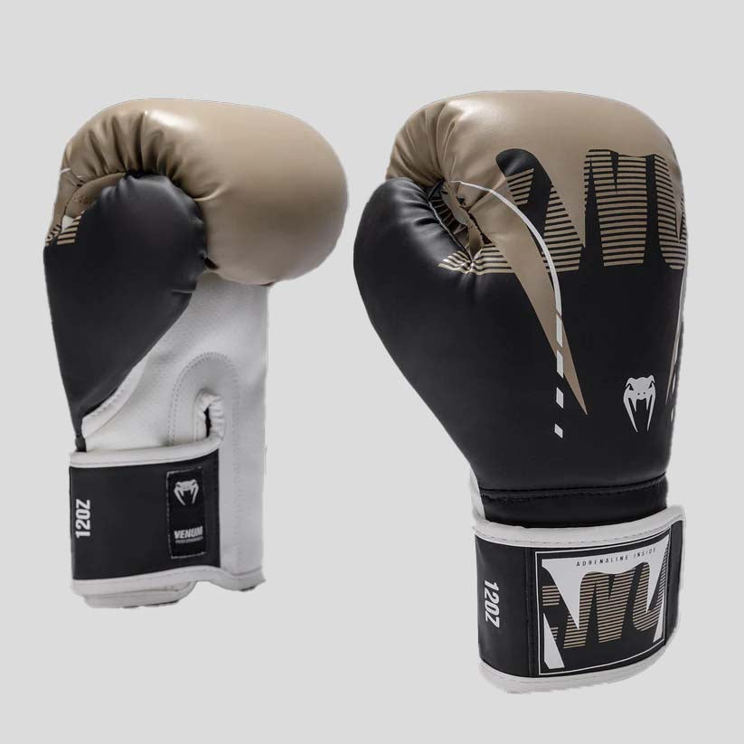 Venum Adrenaline Boxing Gloves Black/Sand at Bytomic Trade and Wholesale