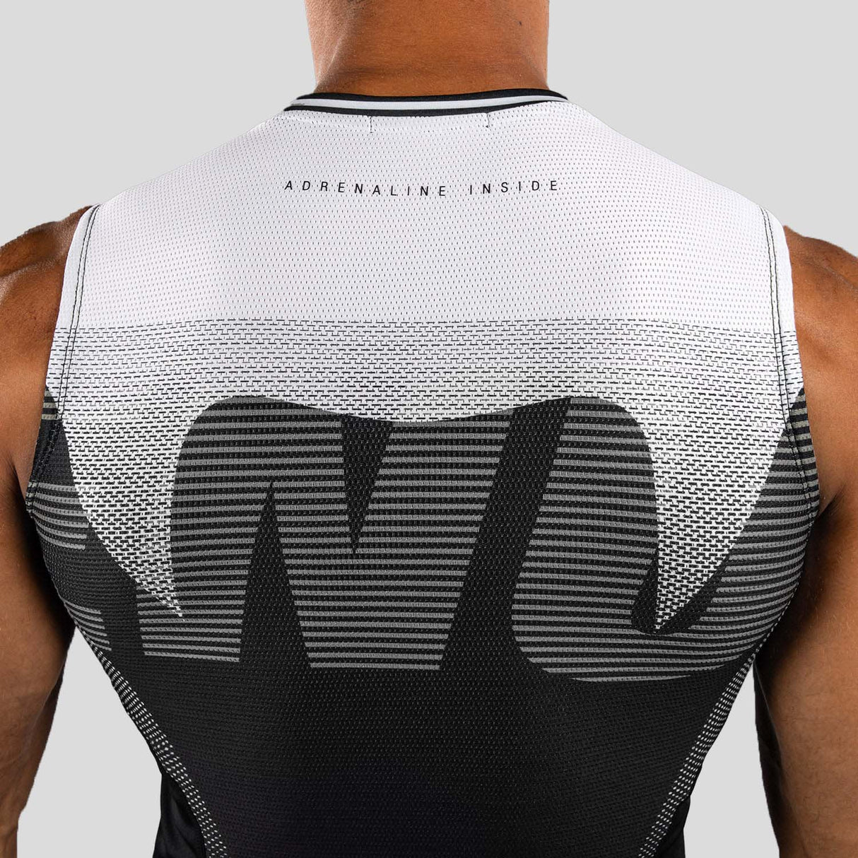 Venum Adrenaline Sleeveless Rash Guard Black/Silver Grey