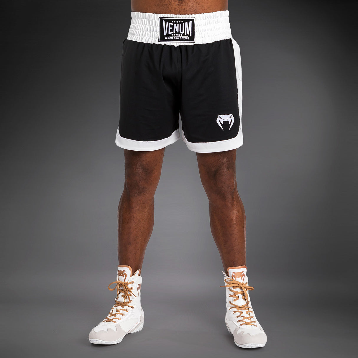 Venum Classic Boxing Shorts Black/White - side
