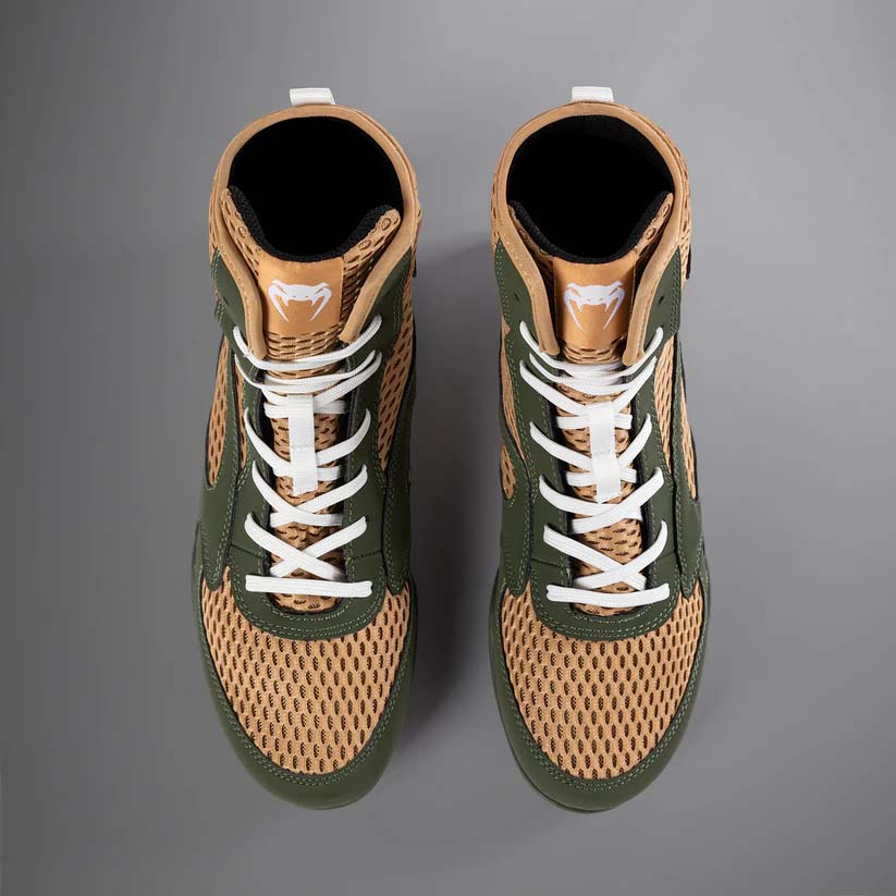 Venum Contender Boxing Boots Military Green/Sand at Bytomic Trade and Wholesale