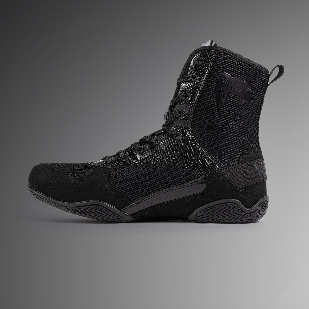 Venum Elite Boxing Shoes Black - detail
