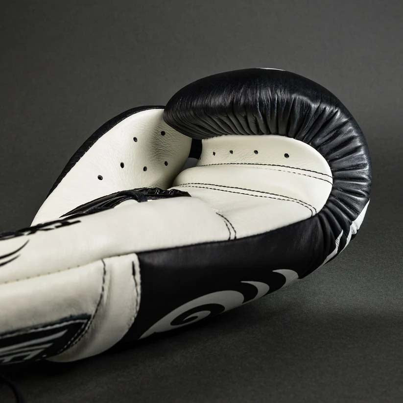Venum Giant 2.0 Mike Tyson Pro Laced Boxing Gloves Deep Black/Optical White at Bytomic Trade and Wholesale