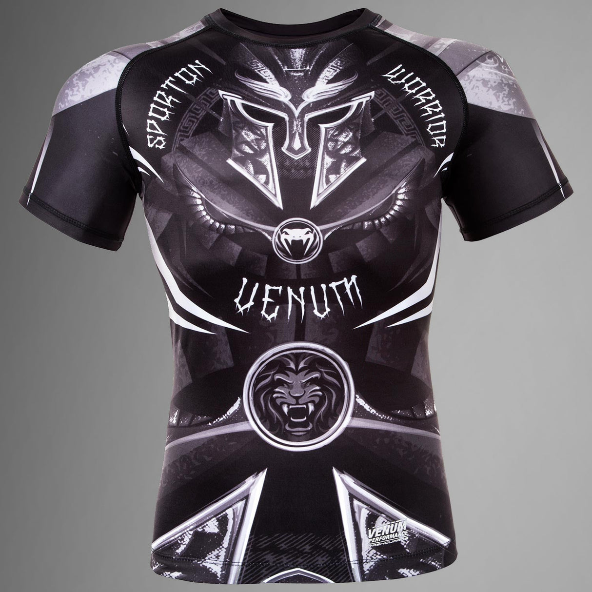 Venum Gladiator 3.0 Rashguard Black/White Short Sleeves at Bytomic Trade and Wholesale