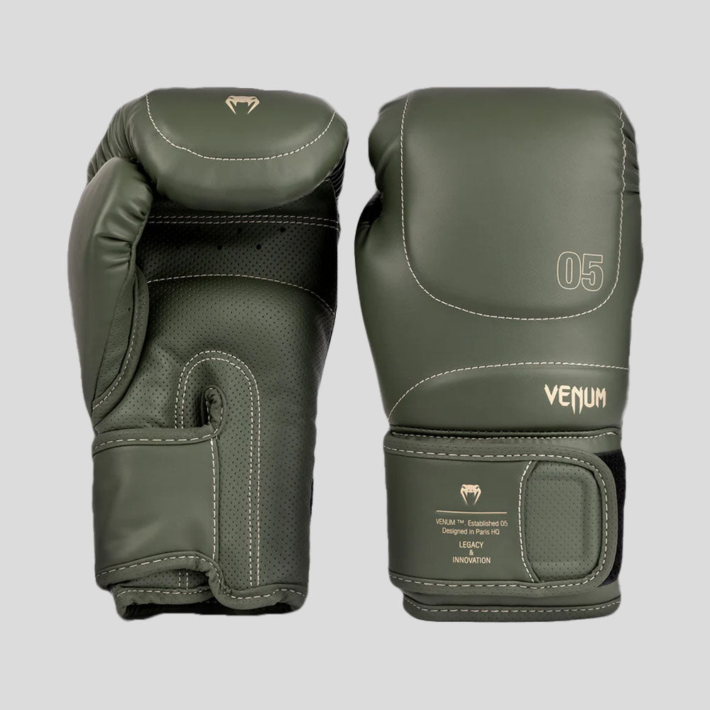 Venum Impact Evo Boxing Gloves Military Green at Bytomic Trade and Wholesale