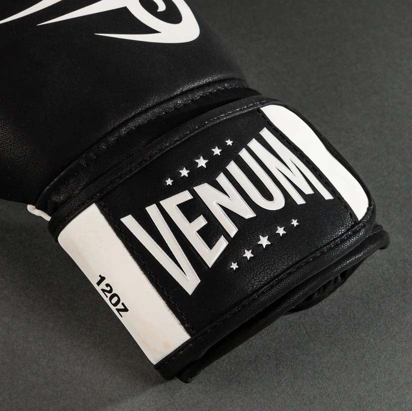 Venum Mike Tyson Replica Boxing Gloves Deep Black/Optical White at Bytomic Trade and Wholesale