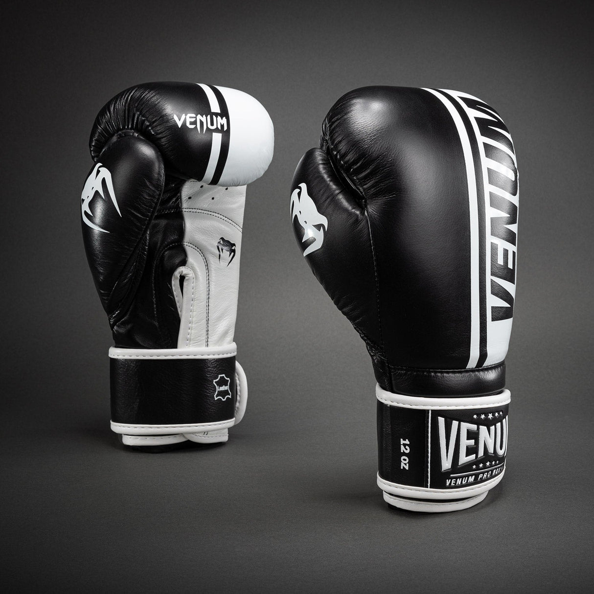 Venum Shield Pro Boxing Gloves with Velcro Black/White at Bytomic Trade and Wholesale