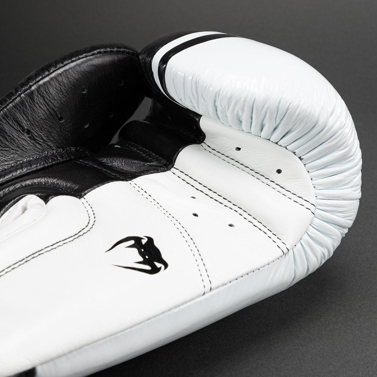 Venum Shield Pro Boxing Gloves with Velcro Black/White - 5