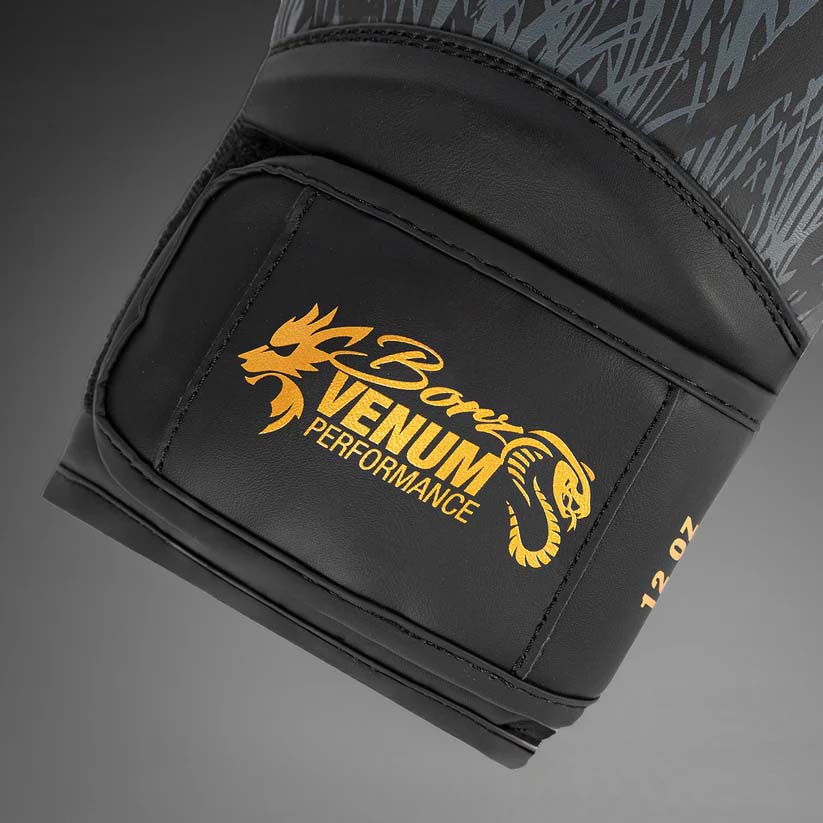Venum x Chimaev Boxing Gloves Black/Gold at Bytomic Trade and Wholesale