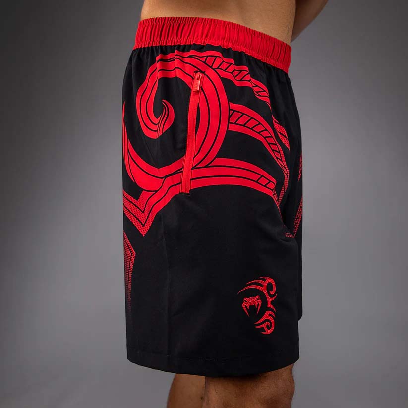 Venum x Mike Tyson Tiger Training Shorts Deep Black/Intense Red
