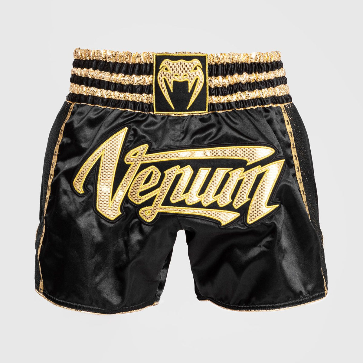 Black/Gold Venum Absolute 2.0 Muay Thai Shorts at Bytomic Trade and Wholesale