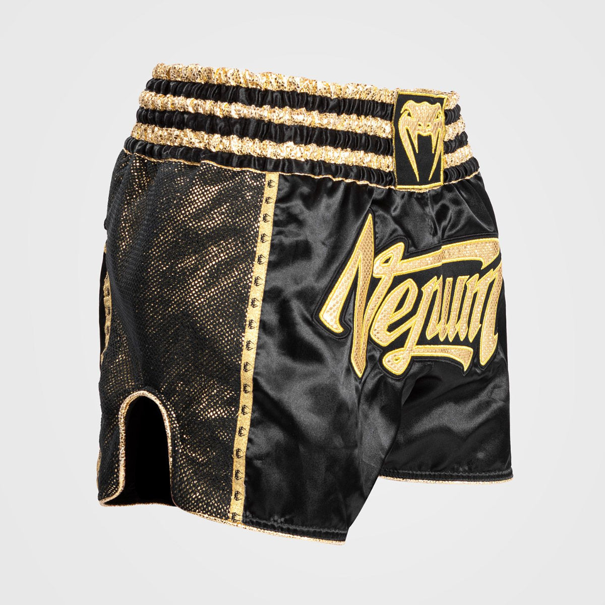 Black/Gold Venum Absolute 2.0 Muay Thai Shorts at Bytomic Trade and Wholesale