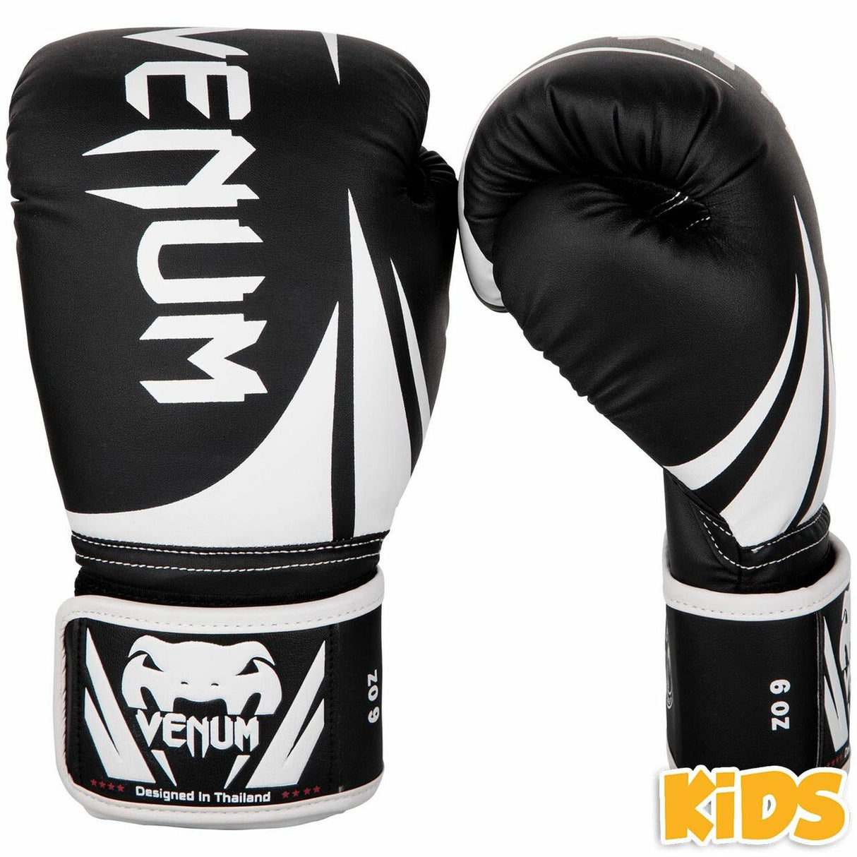 Black/White Venum Challenger 2.0 Kids Boxing Gloves at Bytomic Trade and Wholesale