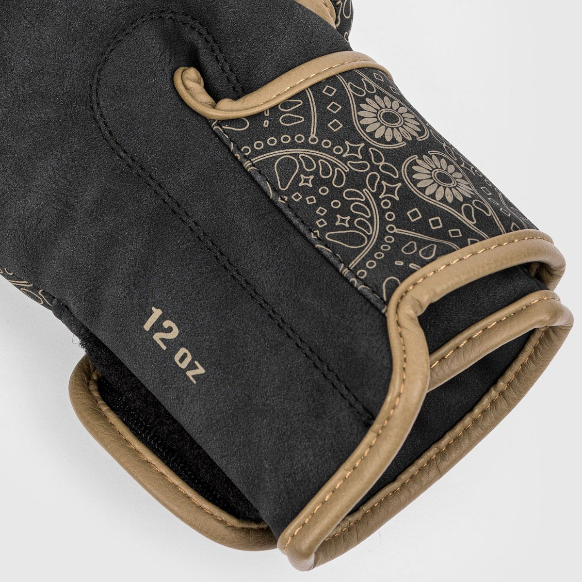 Black/Brown Venum Santa Muerte Dark Side Boxing Gloves at Bytomic Trade and Wholesale