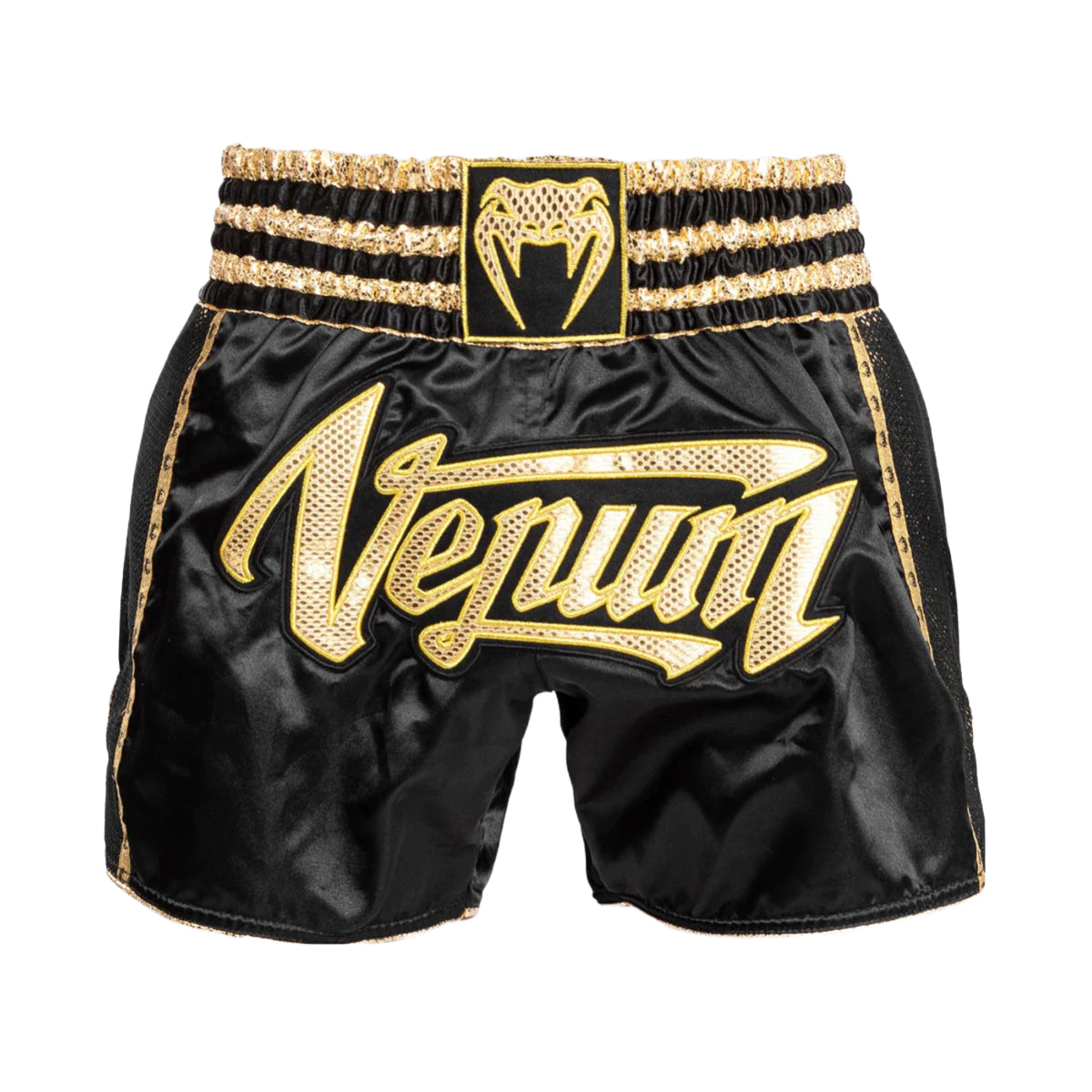 Black/Gold Venum Absolute 2.0 Muay Thai Shorts at Bytomic Trade and Wholesale
