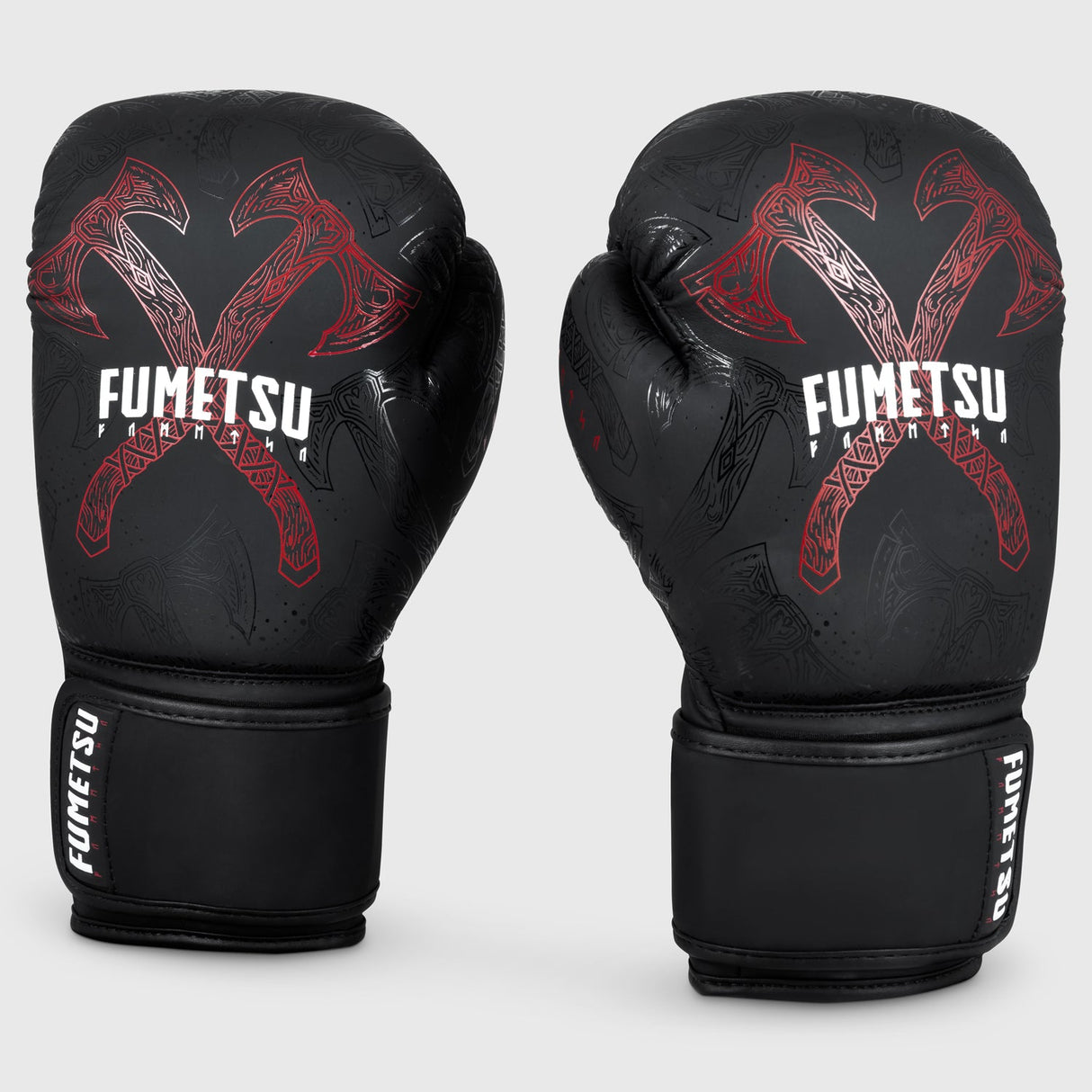 Black/Red Fumetsu Berserker Boxing Gloves at Bytomic Trade and Wholesale