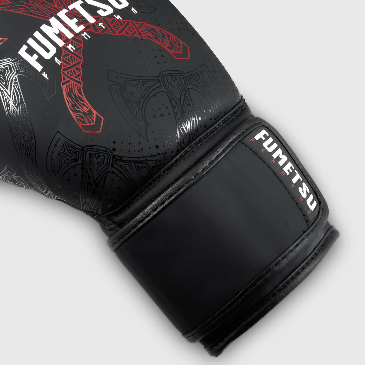 Black/Red Fumetsu Berserker Boxing Gloves at Bytomic Trade and Wholesale