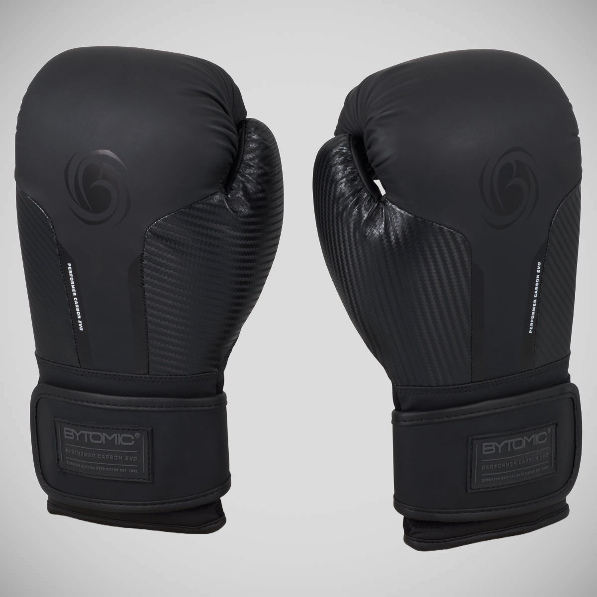 Black/Black Bytomic Performer Carbon Evo Boxing Gloves at Bytomic Trade and Wholesale