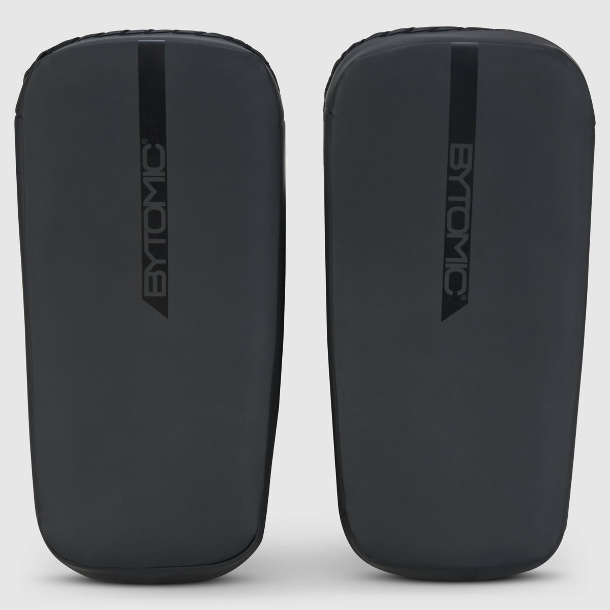 Black/Black Bytomic Red Label Curved Thai Pads at Bytomic Trade and Wholesale