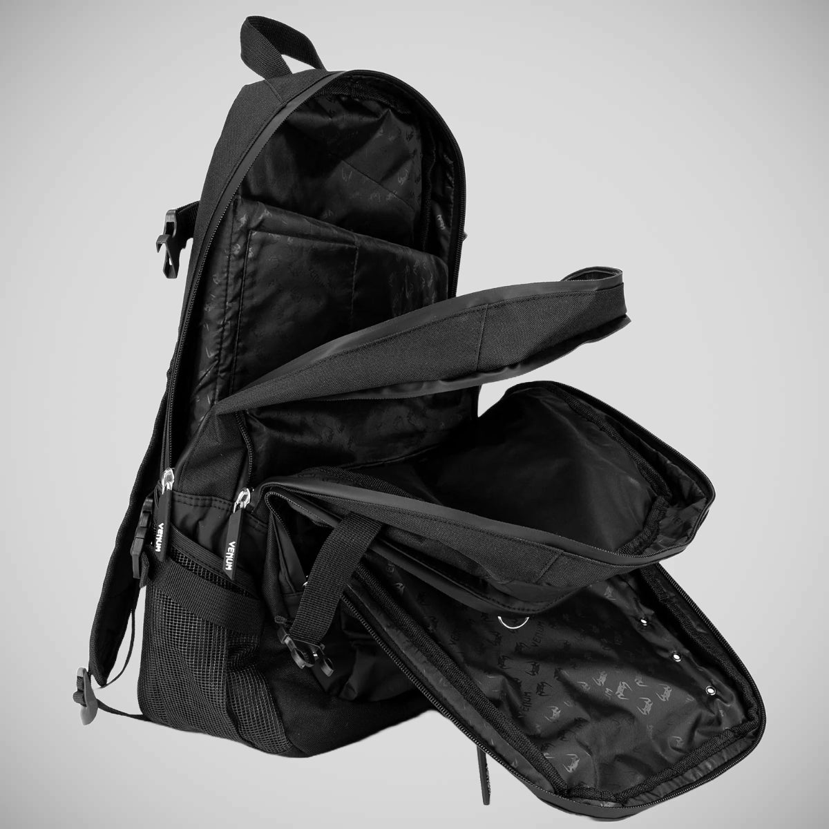 Black/Black Venum Challenger Pro Evo Back Pack at Bytomic Trade and Wholesale