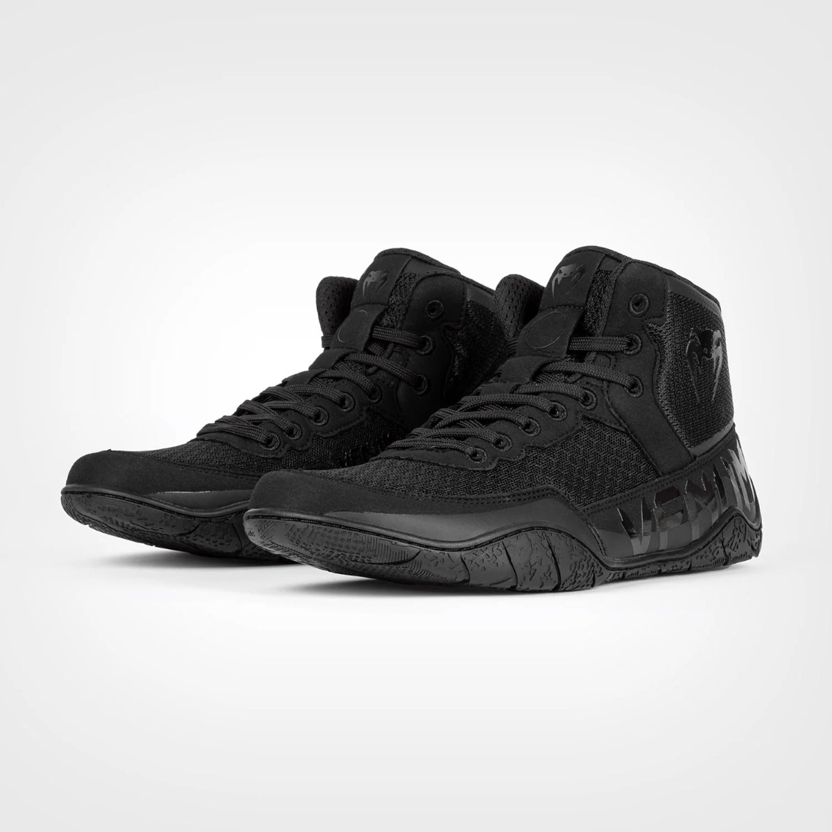 Black/Black Venum Elite Wrestling Shoes at Bytomic Trade and Wholesale