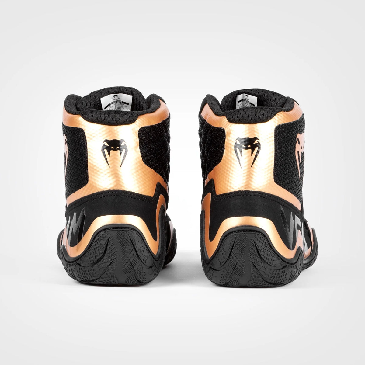 Black/Bronze Venum Elite Wrestling Shoes at Bytomic Trade and Wholesale
