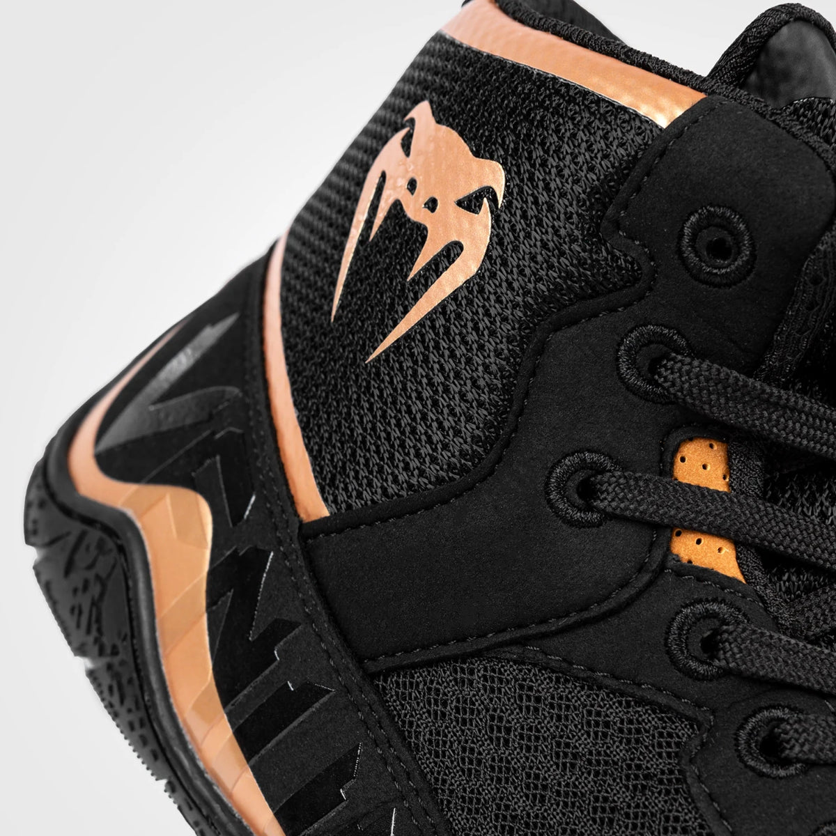 Black/Bronze Venum Elite Wrestling Shoes at Bytomic Trade and Wholesale