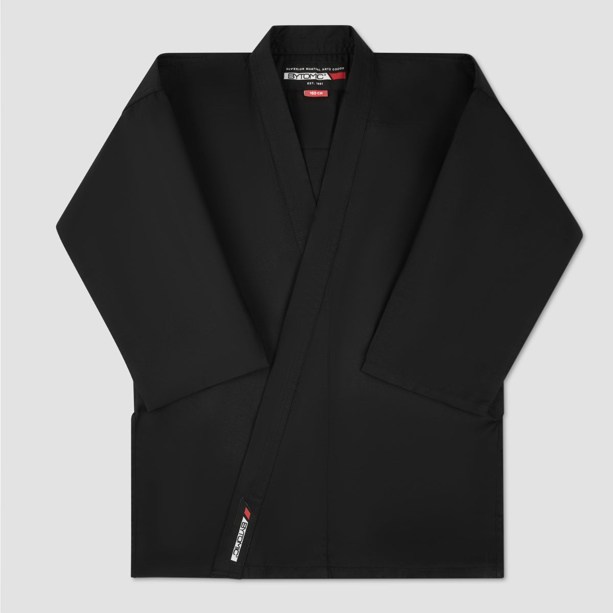 Black Bytomic Red Label 7oz Lightweight Karate Uniform at Bytomic Trade and Wholesale