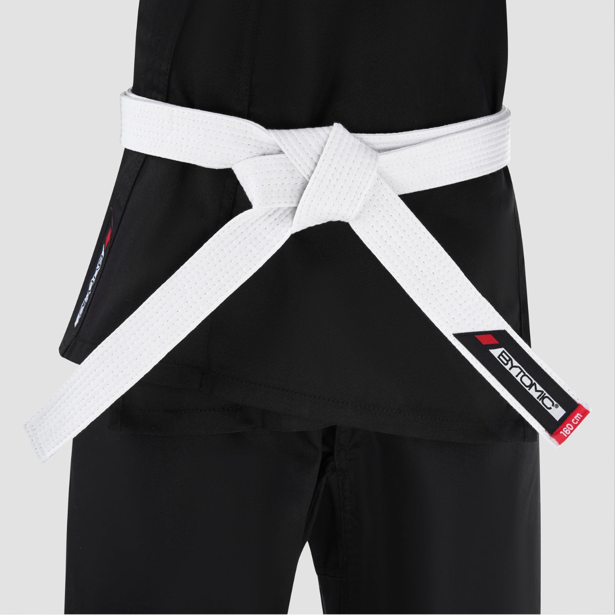 Black Bytomic Red Label 7oz Lightweight Karate Uniform at Bytomic Trade and Wholesale