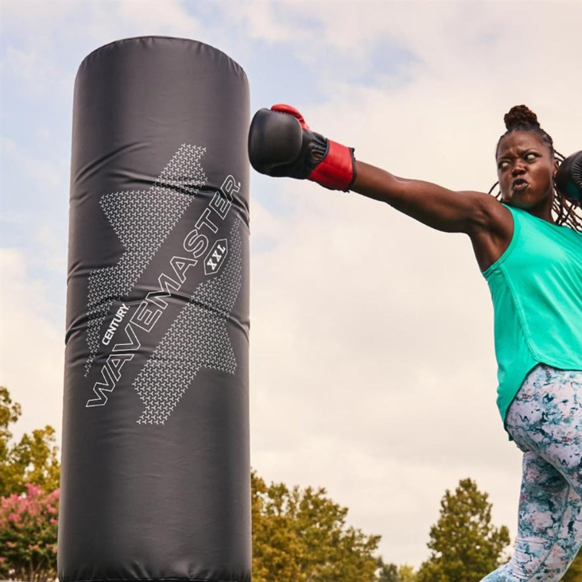 Black Century XXL Wavemaster Freestanding Punch Bag at Bytomic Trade and Wholesale