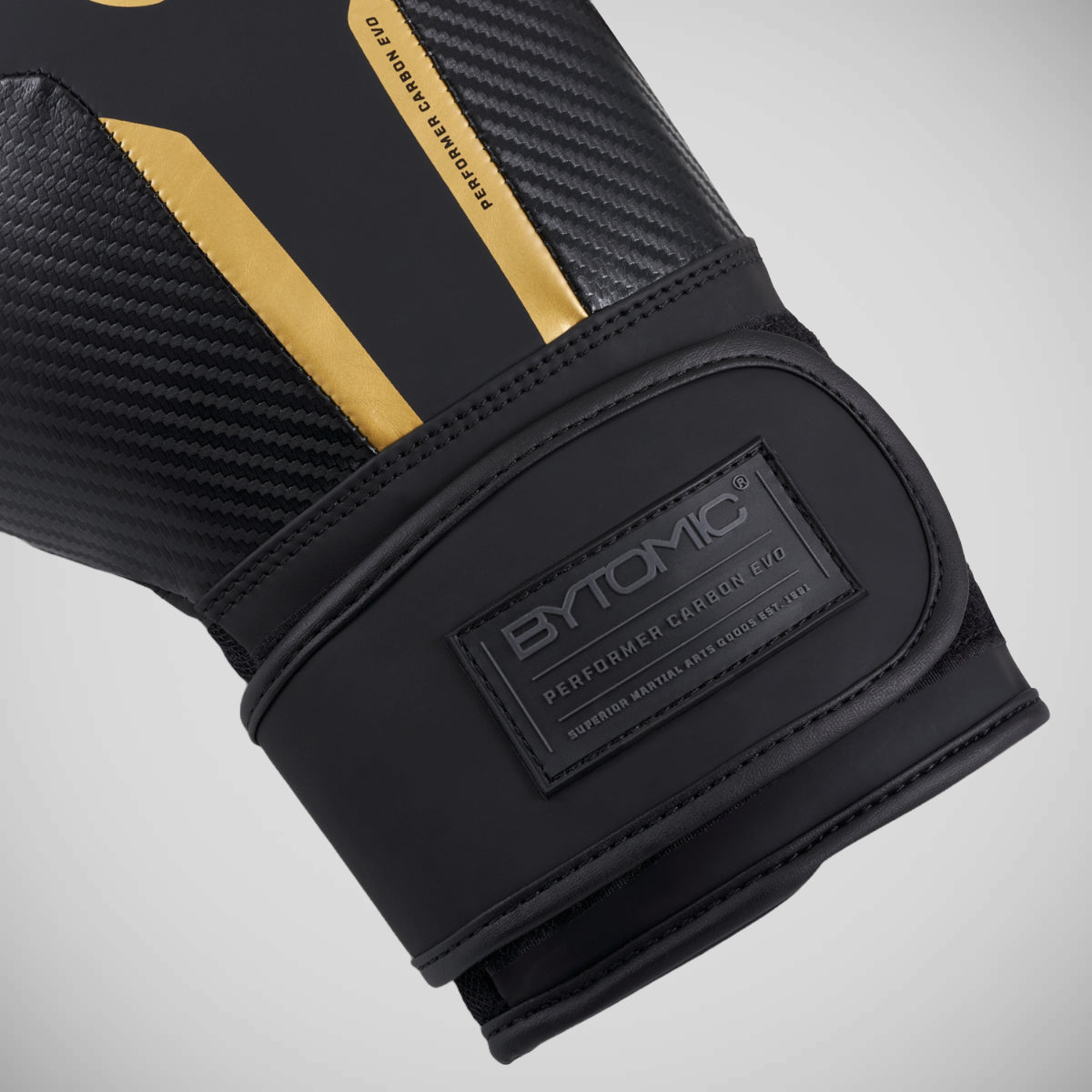 Black/Gold Bytomic Performer Carbon Evo Boxing Gloves at Bytomic Trade and Wholesale