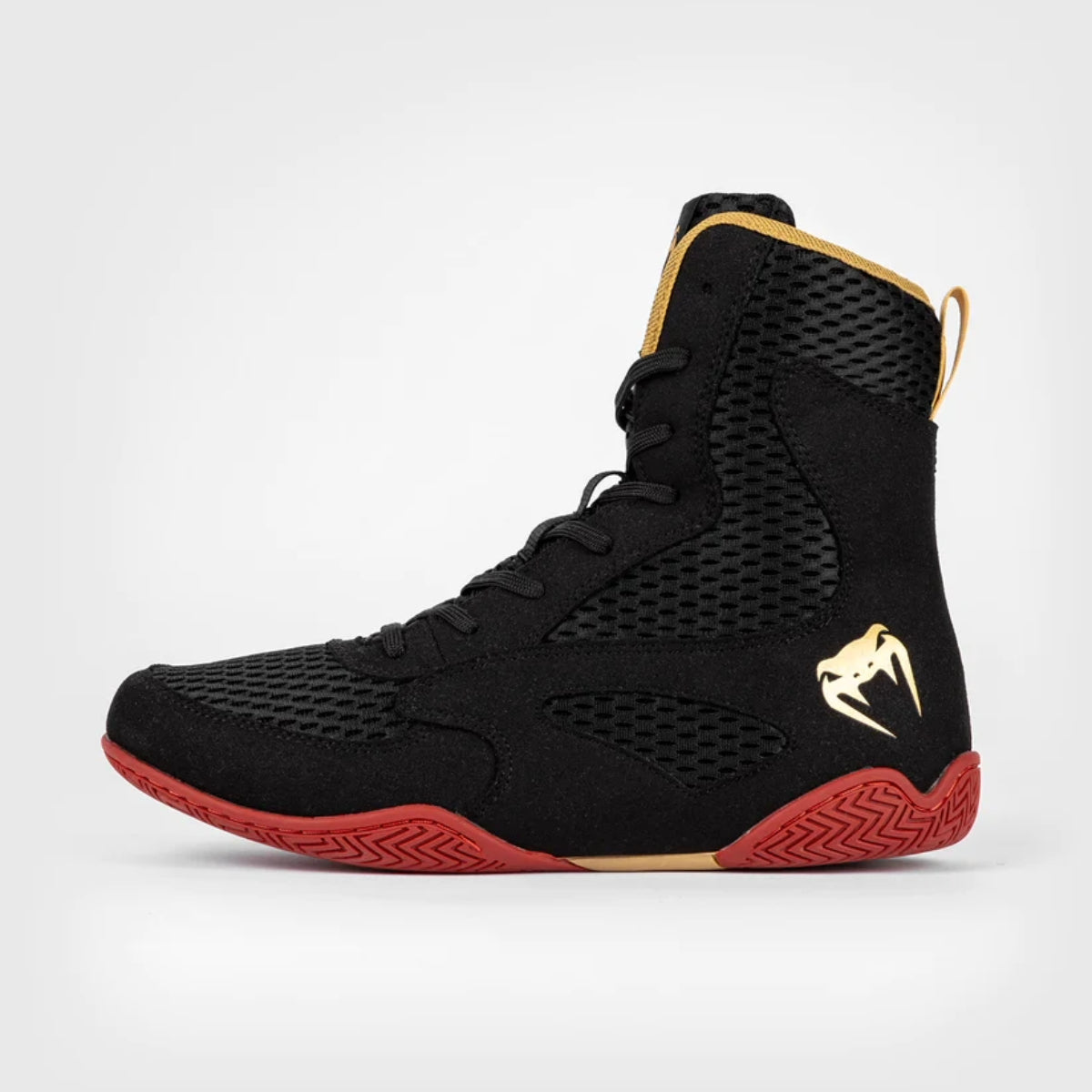 Black/Gold/Red Venum Contender Boxing Shoes at Bytomic Trade and Wholesale