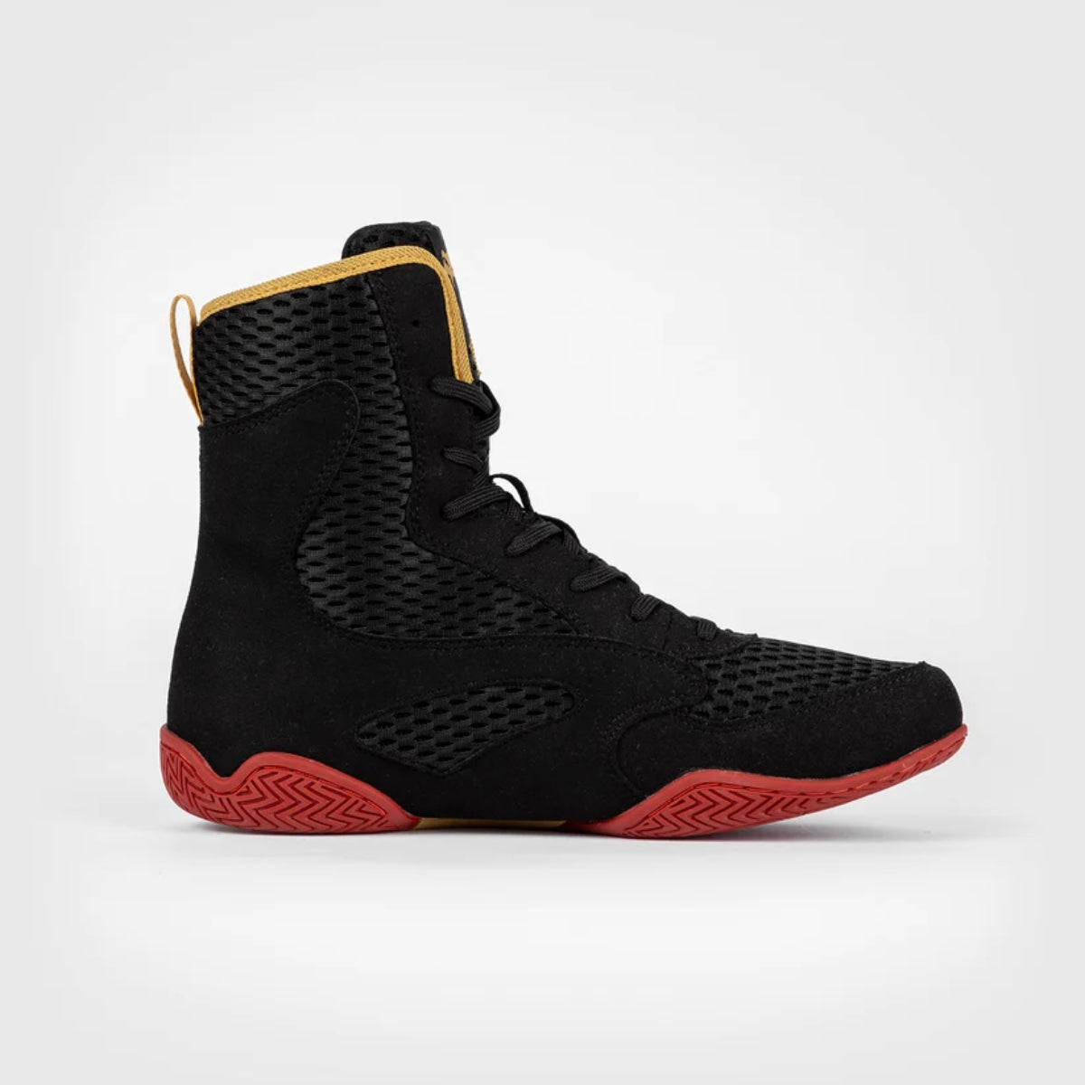 Black/Gold/Red Venum Contender Boxing Shoes at Bytomic Trade and Wholesale
