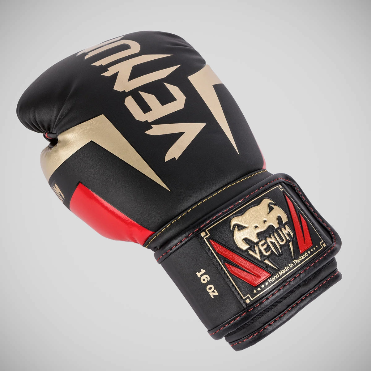 Black/Gold/Red Venum Elite Boxing Gloves at Bytomic Trade and Wholesale